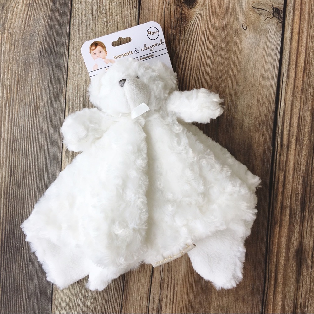 Bear lovey baby blanket